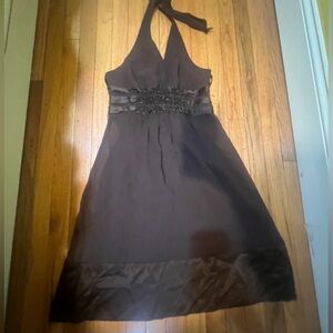 BCBG MAXAZRIA BROWN DRESS